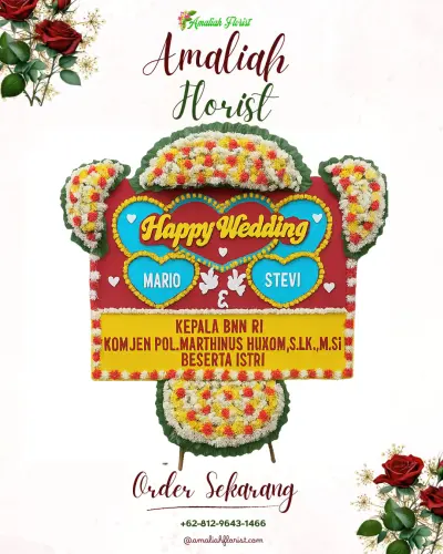 Karangan Papan Bunga Pernikahan muktiharjo kidul